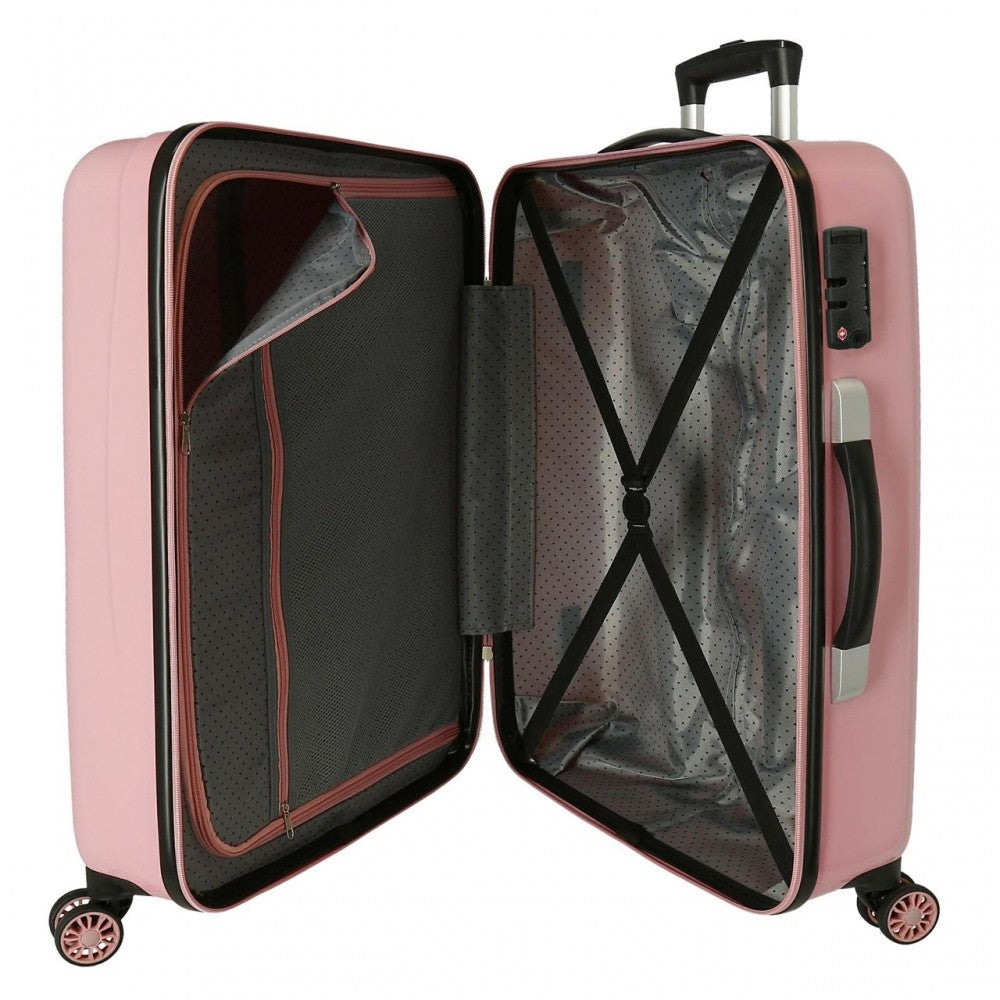 Set of suitcases Pepe Jeans Rigid Carol 55-68cm nude