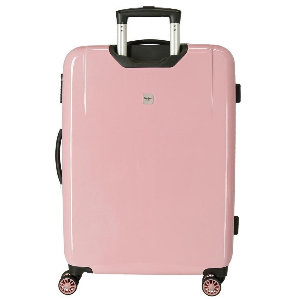 Set of suitcases Pepe Jeans Rigid Carol 55-68cm nude