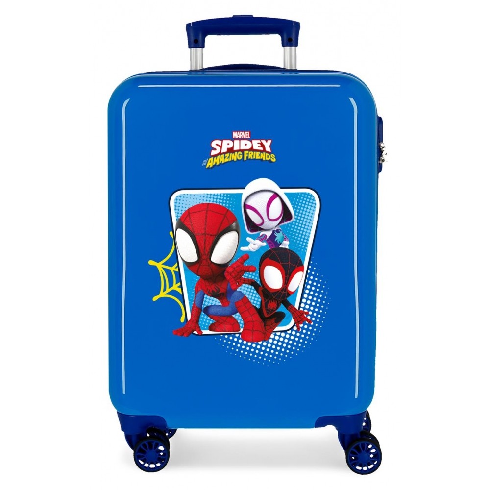 Cabin suitcase Spidey Team Up Rigid 55 cm Blue