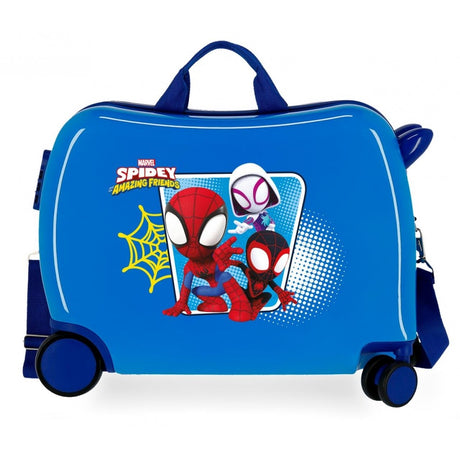 Maleta infantil 2 ruedas multidireccionales Spidey Team Up