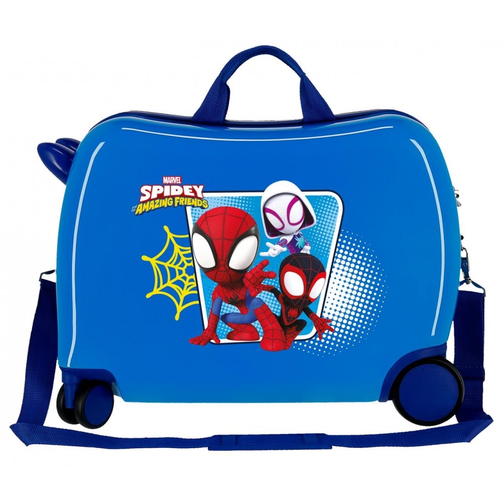 Maleta infantil 2 ruedas multidireccionales Spidey Team Up