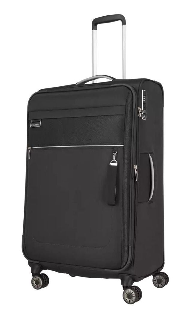 Soft extensible large suitcase of TRAVELITE - Miigo - Black