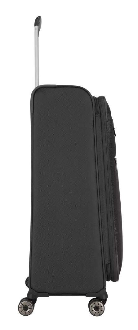 Soft extensible large suitcase of TRAVELITE - Miigo - Black