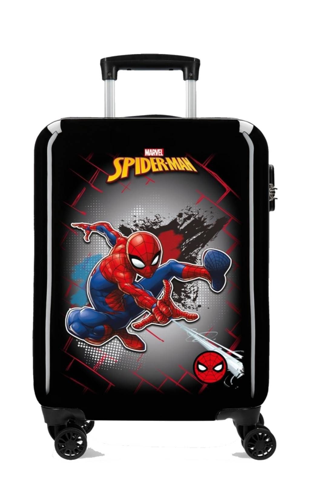 Cabin suitcase Rigid Spiderman Red 55cm