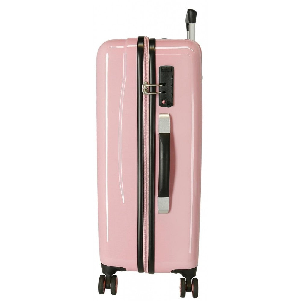 Medium suitcase Pepe Jeans Rigid Carol 68cm Nude