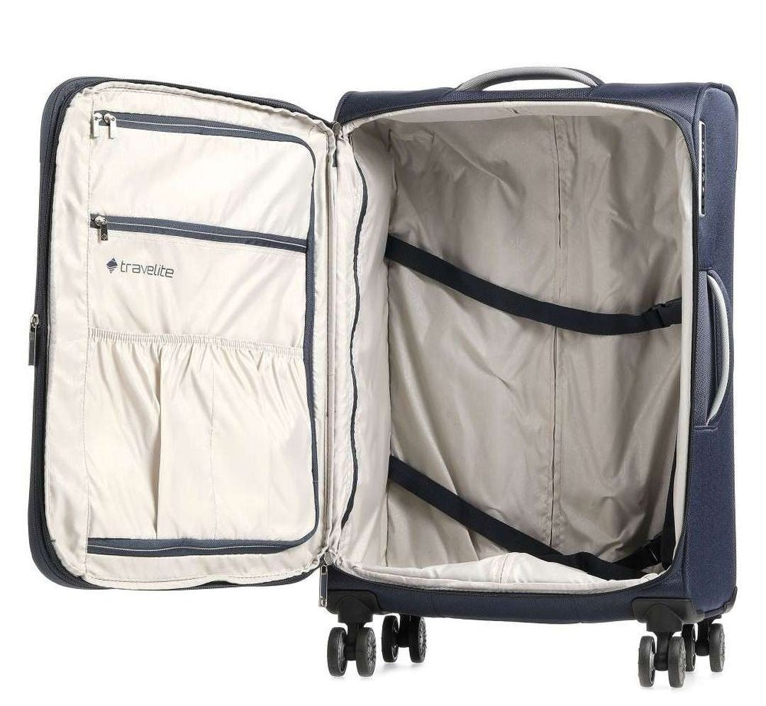 Soft extensible large suitcase of TRAVELITE - Miigo - Black