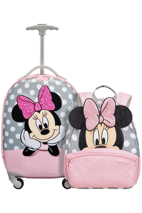 Children's Trolley Set and Backpack S-minnie glitter-DISNEY of Dream Rider Samsonite