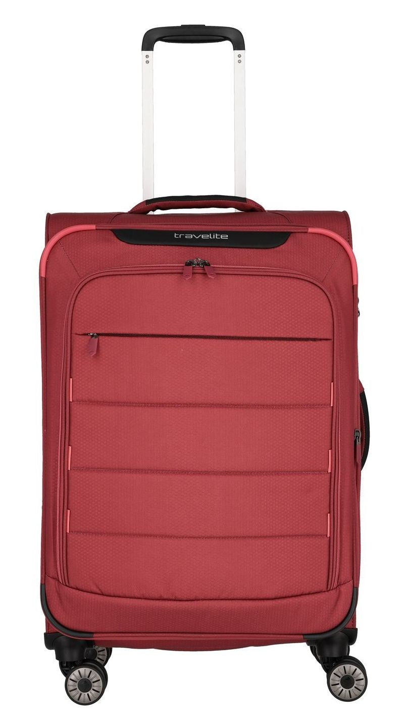 Extensible soft median suitcase TRAVELITE - Skaii Blue 1