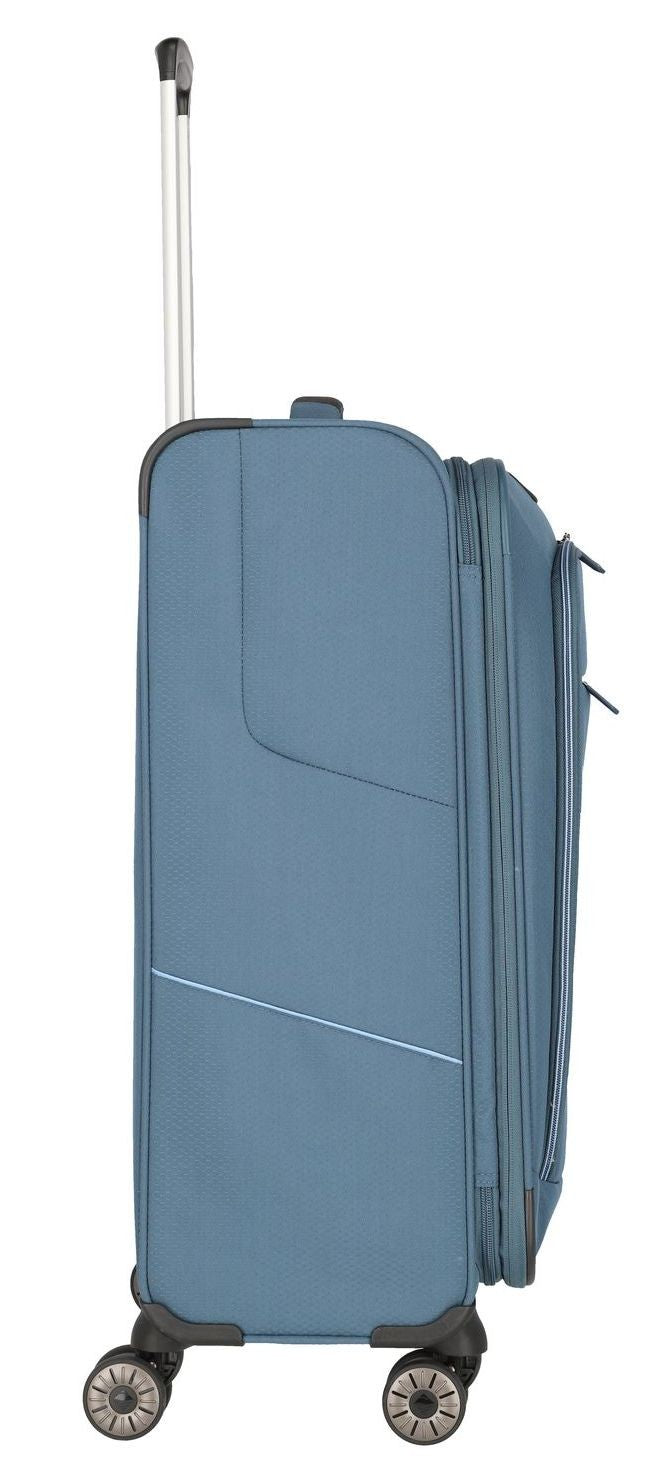 Extensible soft median suitcase TRAVELITE - Skaii Blue 1