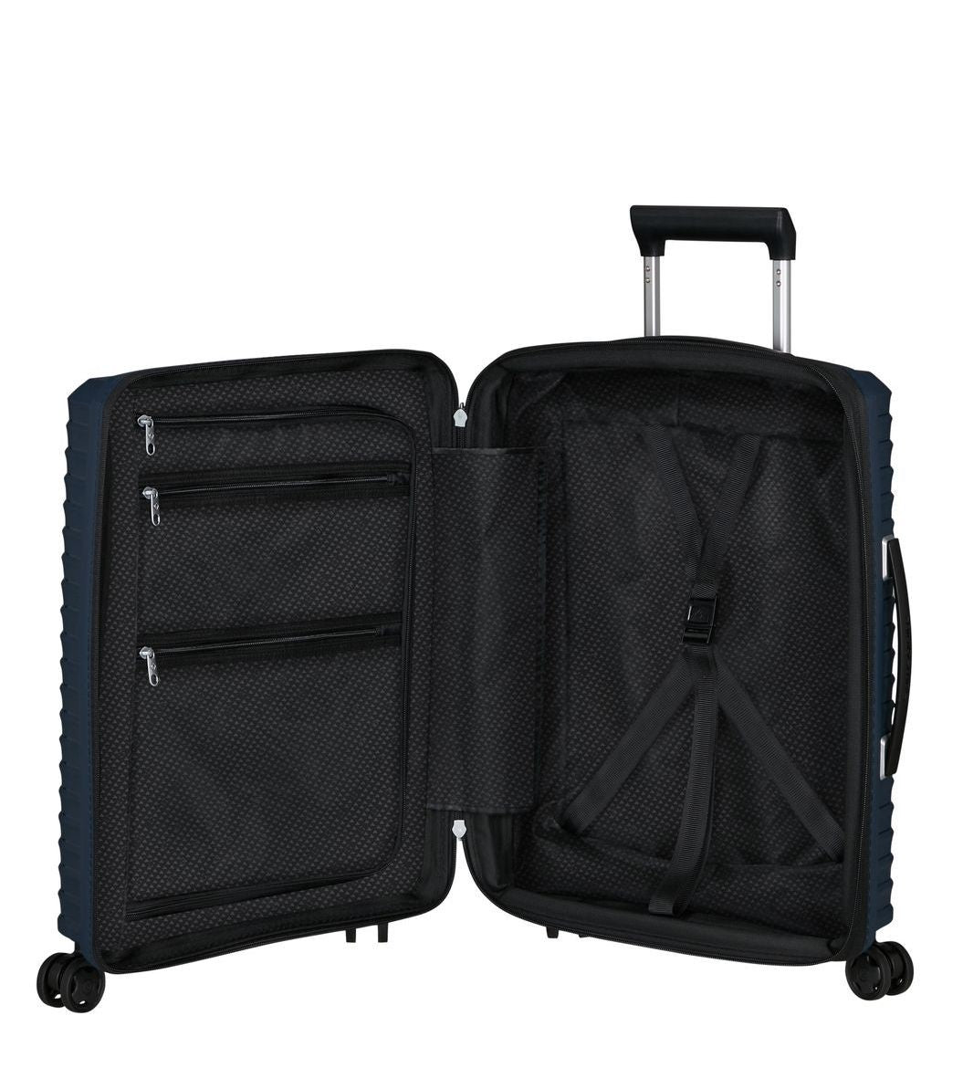 SET DE SAMSONITE MALETA DE CABINA EXTENSIBLE UPSCAPE CON MOCHILA 15” BIZ2GO Azul