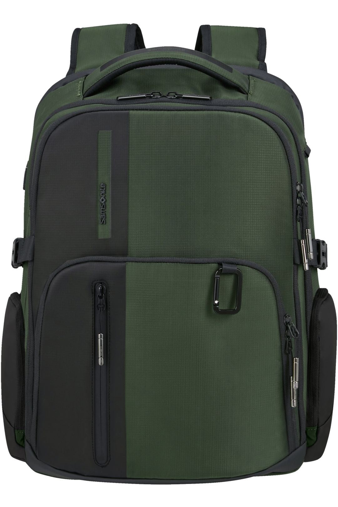 SET DE SAMSONITE MALETA DE CABINA EXTENSIBLE UPSCAPE CON MOCHILA 15” BIZ2GO Verde Oscuro