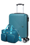 Set von GREENWICH Kabinenkoffer Nairobi und Turquoa Buffon Reisetasche