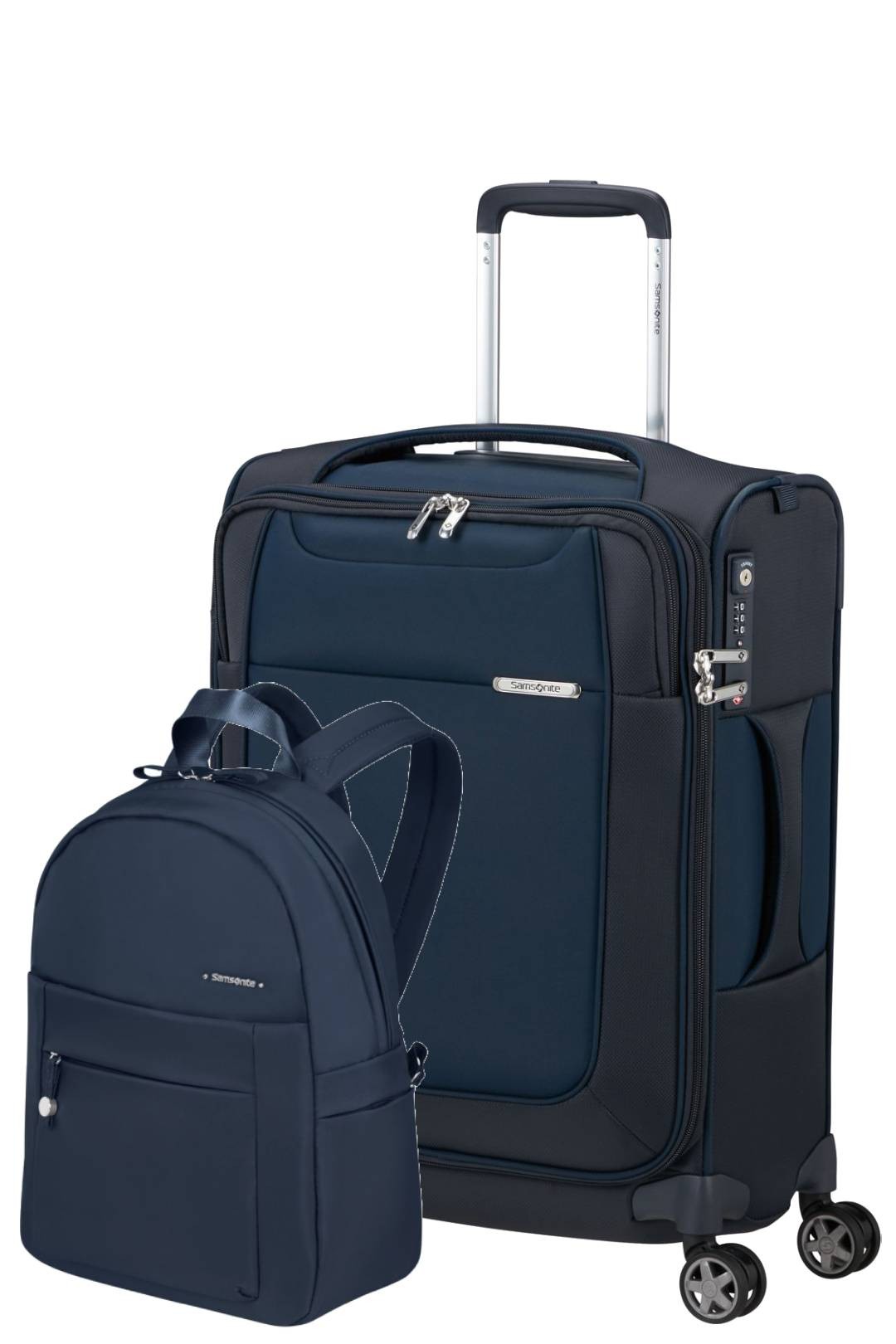 SAMSONITE SET D´LITE MALETA DE CABINA 55CM + MOCHILA 14" MOVE 4.0 Marino