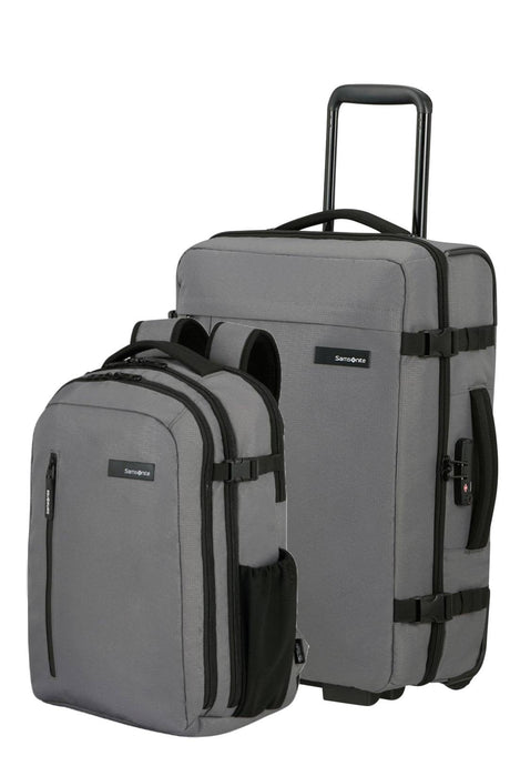 SET ROADER MALETA DE CABINA 55 CM Y MOCHILA PARA PORTÁTIL M - 15.6" – DRIFTER GREY