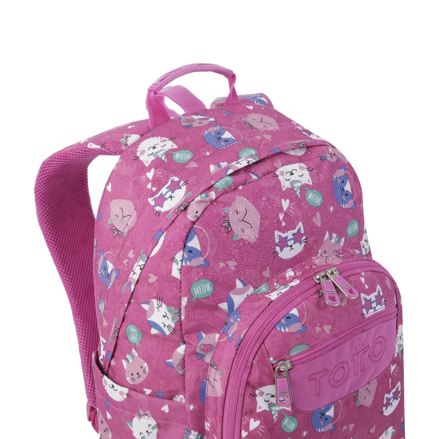 TOTTO School Backpack - Watercolles - 8iw Fiesta Gatitos