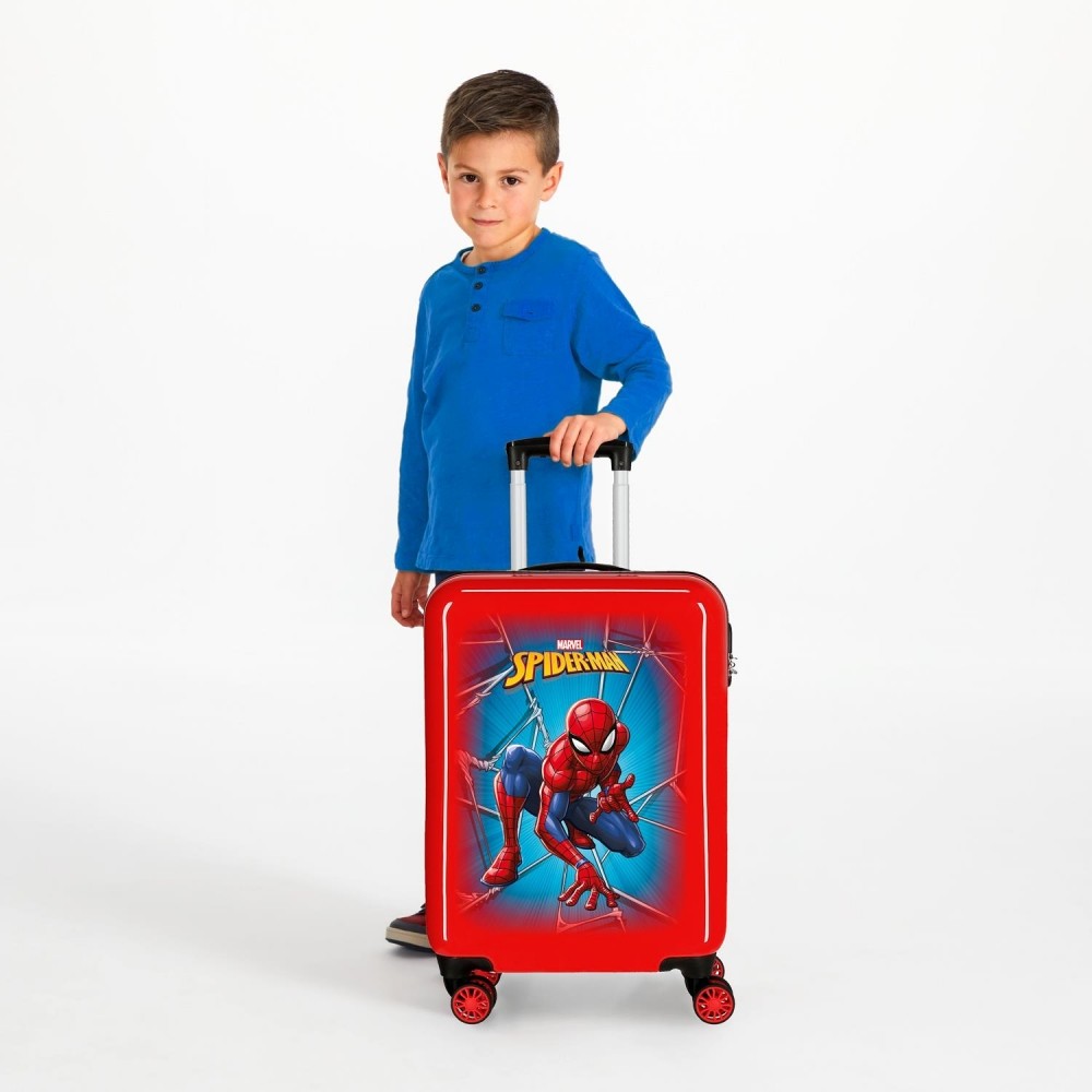 Cabin suitcase Spiderman Black Rigid 55cm