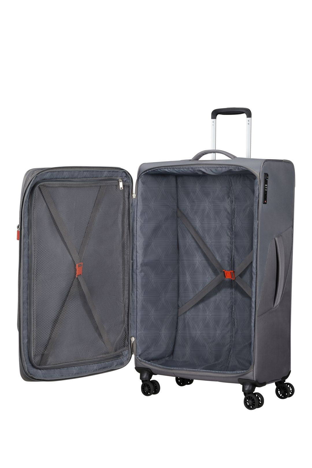 Summerfunk's extensible large suitcase of American Tourister