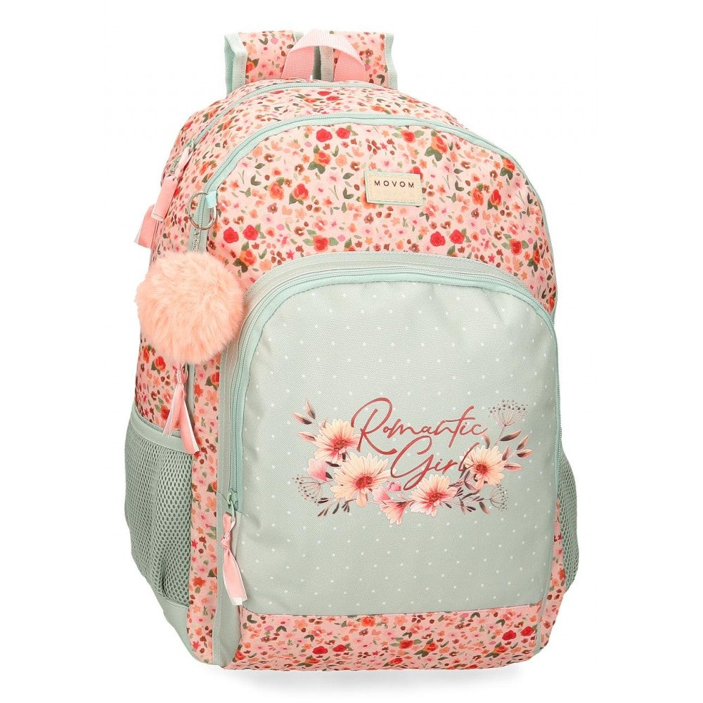 Movom Romantic Girl School Backpack Two compartments