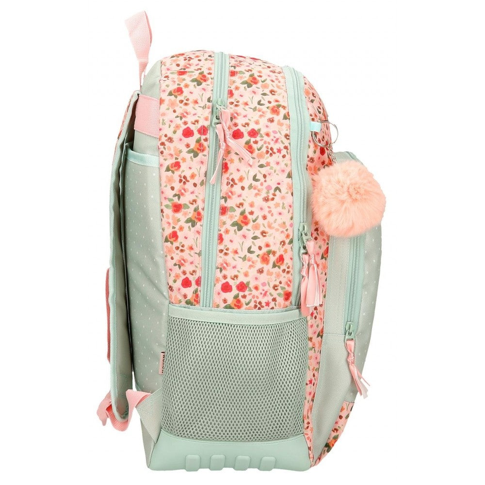 Movom Romantic Girl School Backpack Two compartments