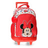 Backpack with two wheels and two minnie diva compartments