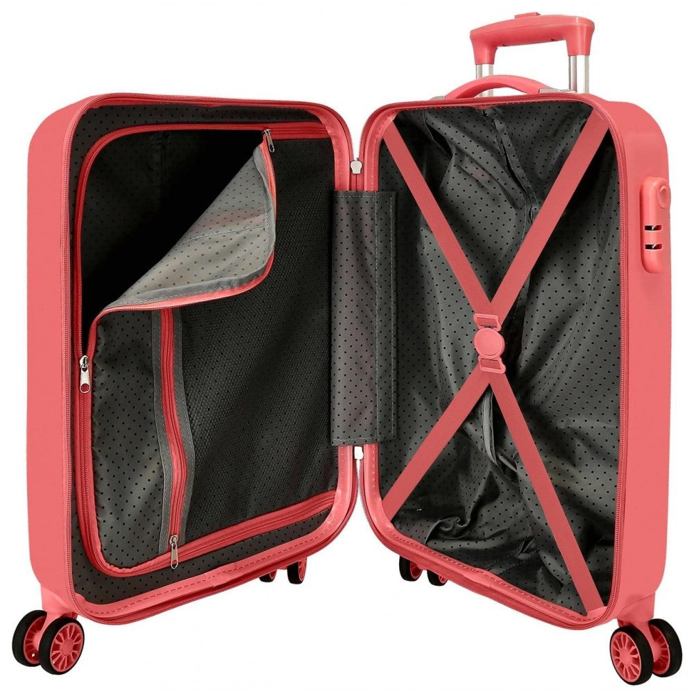 Cabin suitcase Roll Road Coffee Shop Rigid 55 cm coral