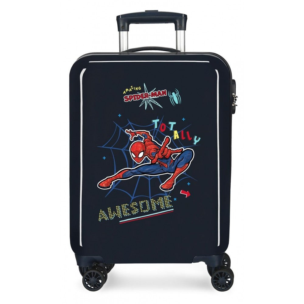 Cabin suitcase Spiderman Totally Awesome rigid 55 cm marine