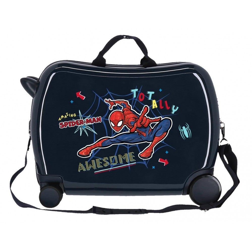 Children's suitcase 2 multidirectional wheels Spiderman Totally Awesome Marino