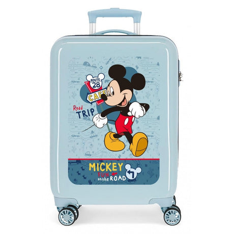 Cabin suitcase Mickey Road Trip Rigid 55cm light blue