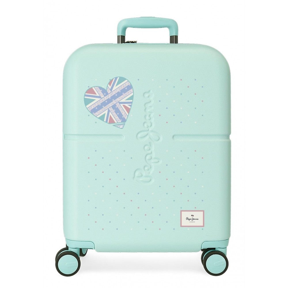 Cabin suitcase Pepe Jeans Rigid Turquoise 55cm