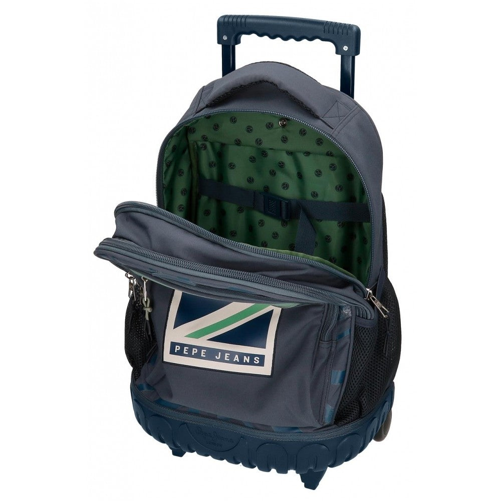 Backpack with wheels Pepe Jeans Tom 2r