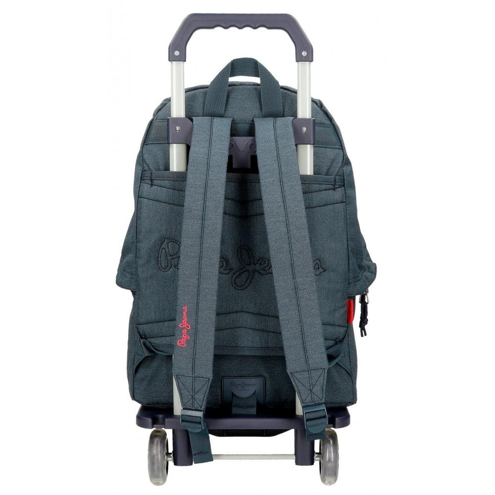 Adaptable school backpack Pepe Jeans Kay with a car