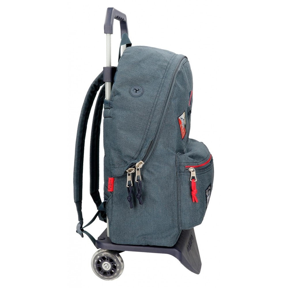 Adaptable school backpack Pepe Jeans Kay with a car