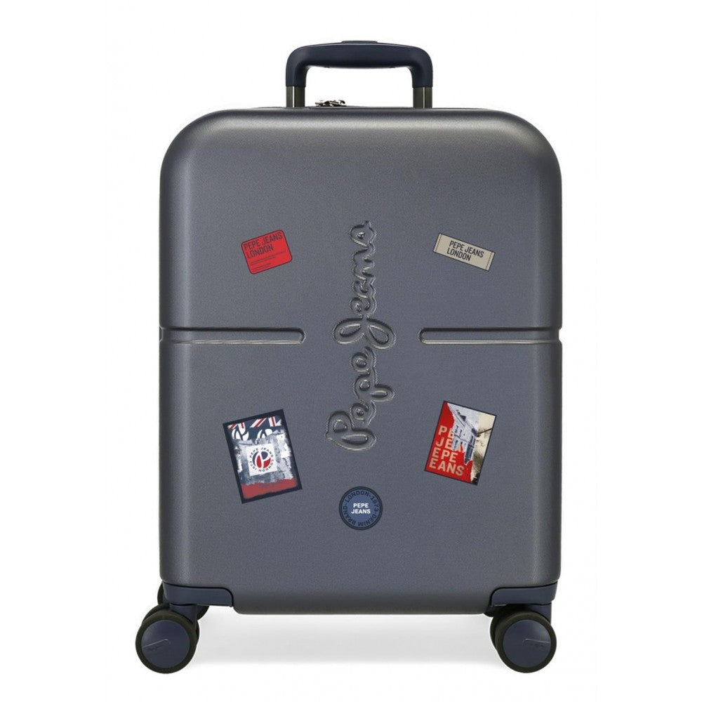 Cabin suitcase Pepe Jeans Kay Navy Blue Rigid expandable 55cm