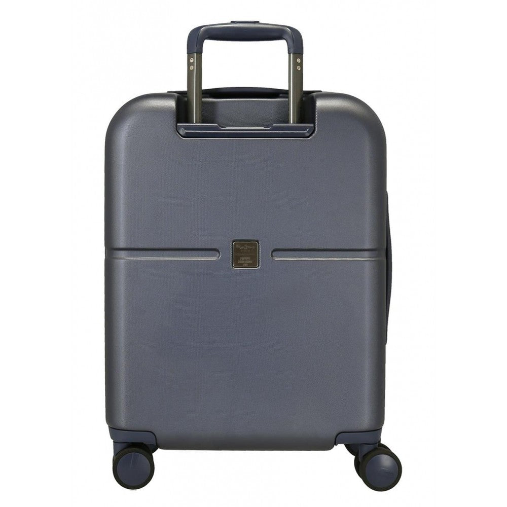 Cabin suitcase Pepe Jeans Kay rigid navy blue 55cm