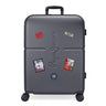 Medium suitcase Pepe Jeans Kay rigid navy blue 70cm