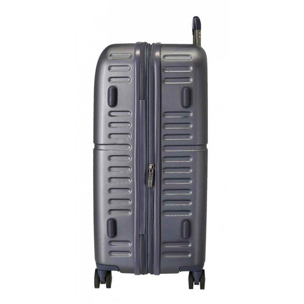 Medium suitcase Pepe Jeans Kay rigid navy blue 70cm