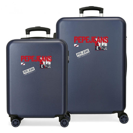 Set of suitcases Pepe Jeans Rigid Dikram 55-65cm Navy Blue