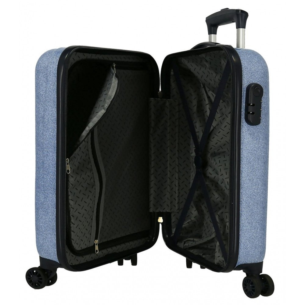 Cabin suitcase Pepe Jeans Rigid Lena 55 cm denim