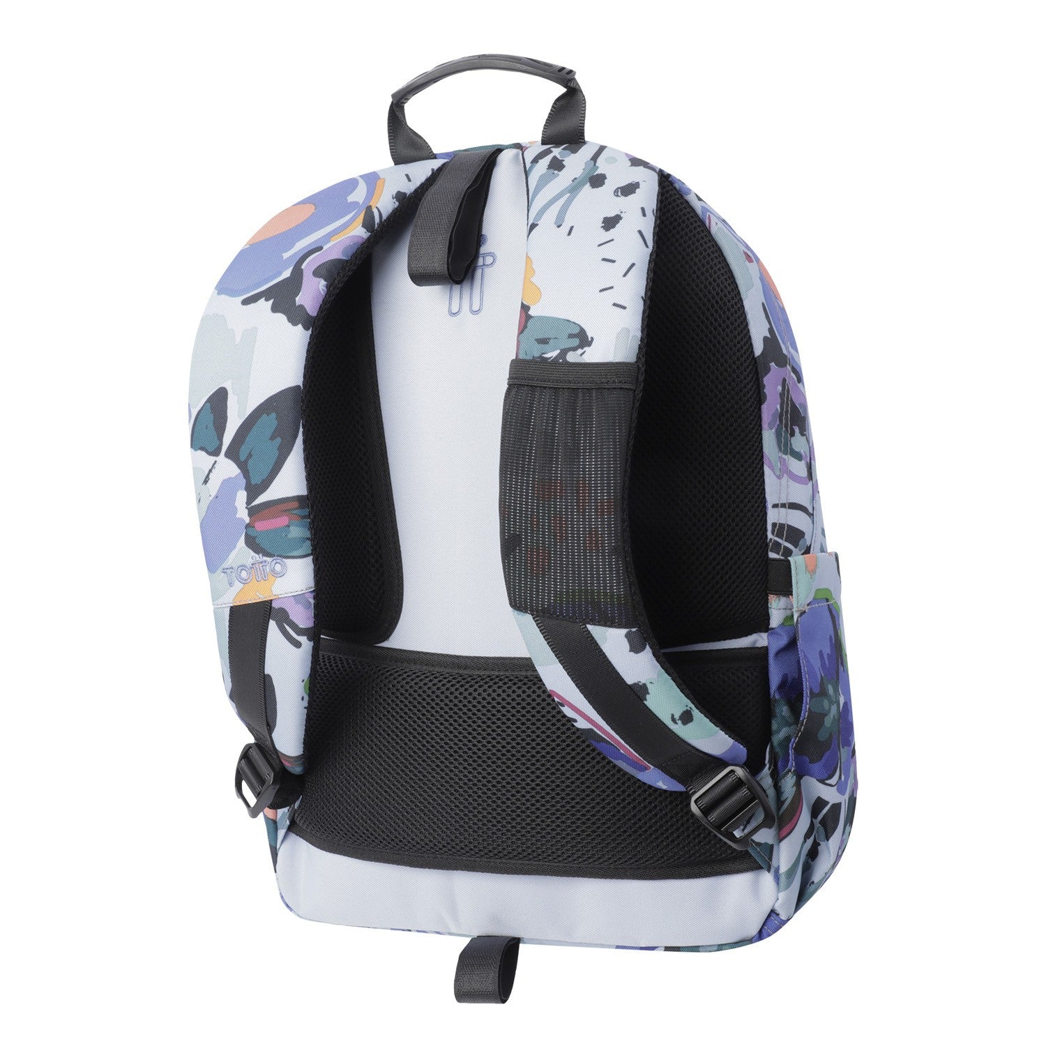 TOTTO SCHOOL Backpack - Waterpuarels - 4h1 Floral canvas