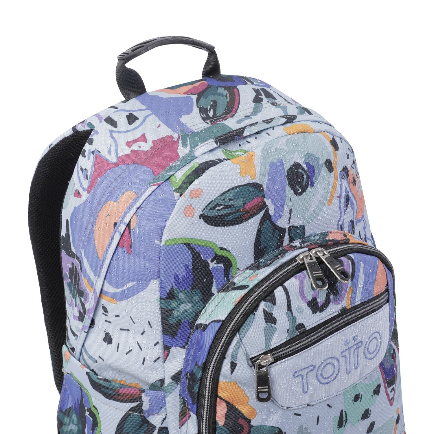 TOTTO SCHOOL Backpack - Waterpuarels - 4h1 Floral canvas