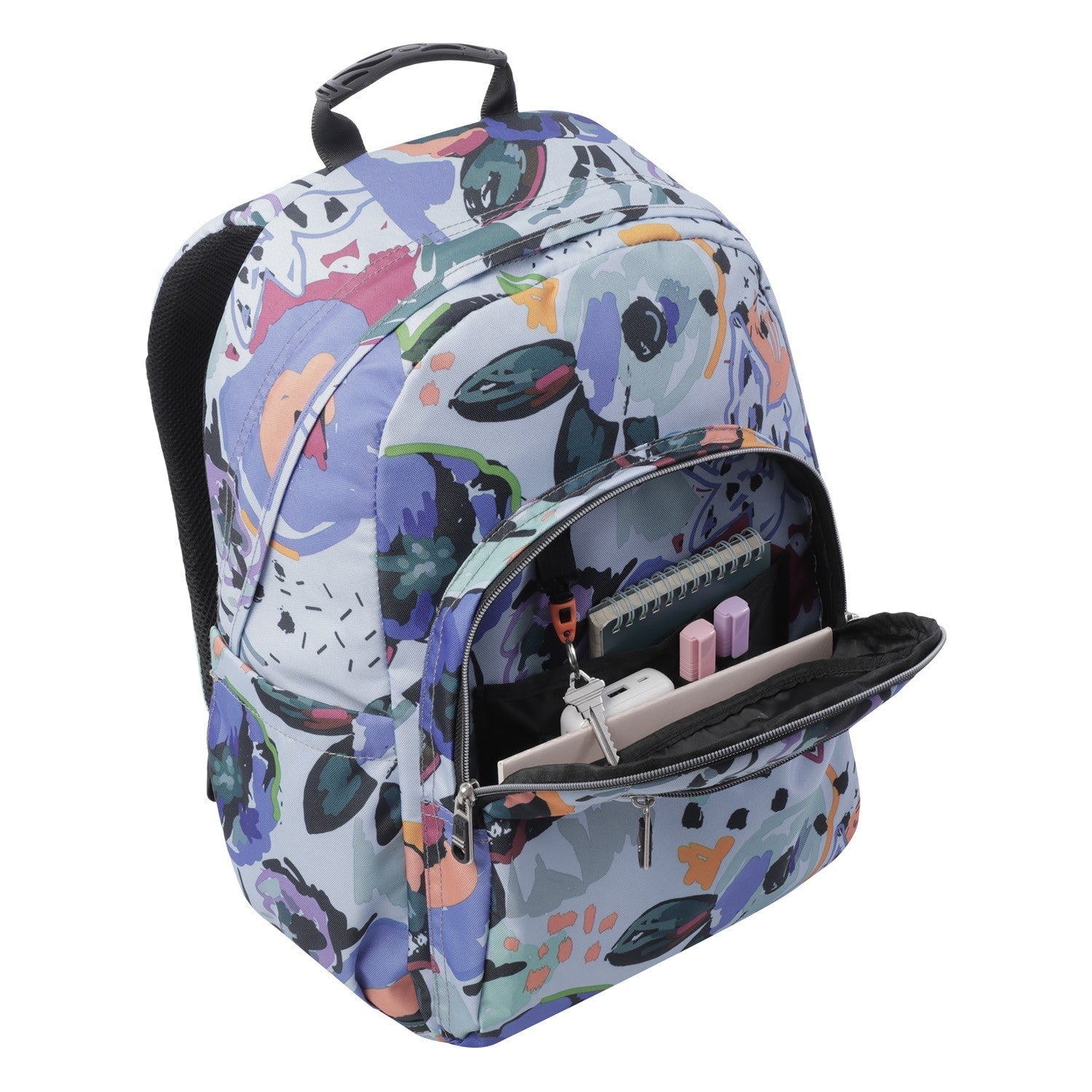 TOTTO SCHOOL Backpack - Waterpuarels - 4h1 Floral canvas