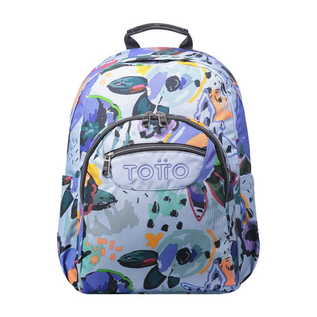 TOTTO Schul -Rucksack - Waterpuarels - 4H1 Blumen -Leinwand