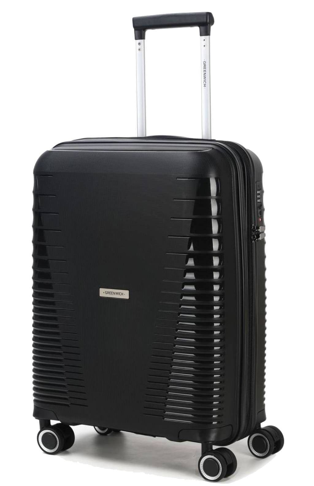 Cabin suitcase Extensible polypropylene manila - 55cm GREENWICH Black 1