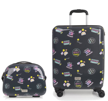 Mr. Wonderful set of Cabin suitcase And Smile bag