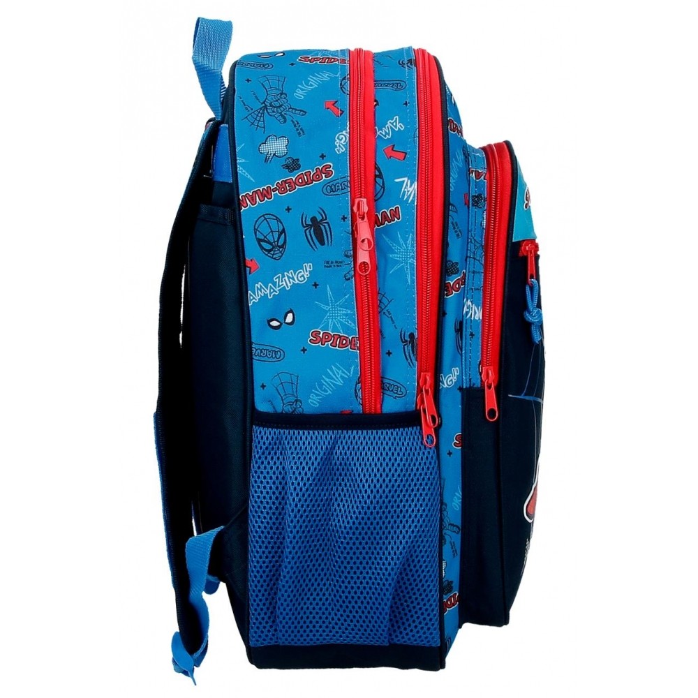 Spiderman Totally Awesome 42cm school backpack two compartments