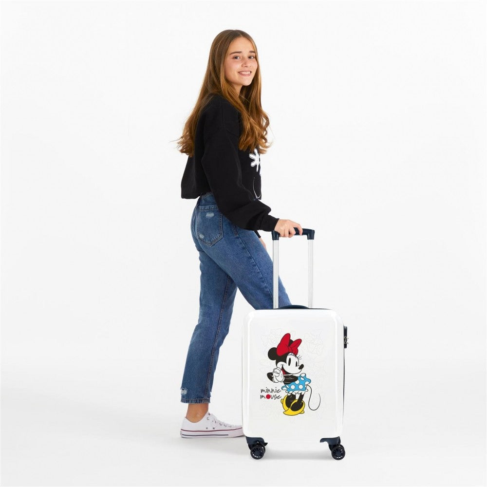 Cabin suitcase MINNIE MAGIC 55CM White