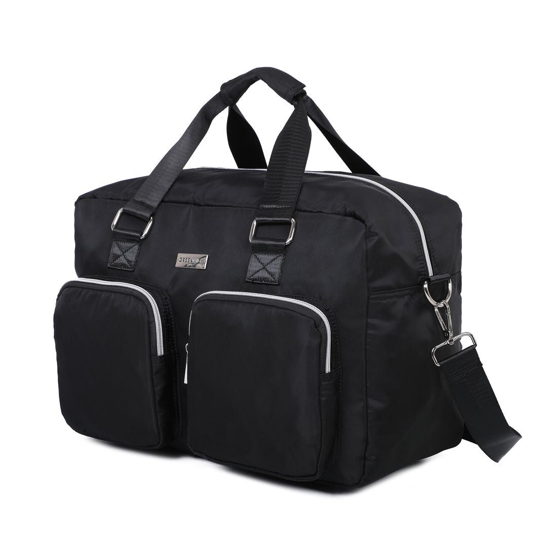 Set van GREENWICH Cabinekoffer Boedapest Extensible en Black Buffon Travel Bag