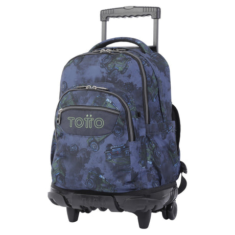 TOTTO School backpack with wheels - lines - 5JX SUV