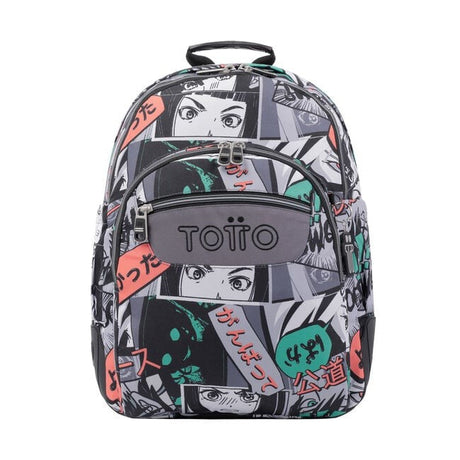 TOTTO Sac à dos scolaire - Crayoles - 4yn- Manga Print