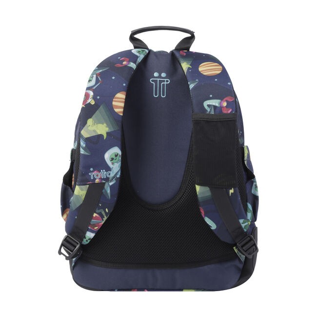 TOTTO School Backpack- Crayoles- 5jy- Planets and Aliens